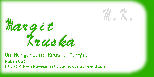 margit kruska business card